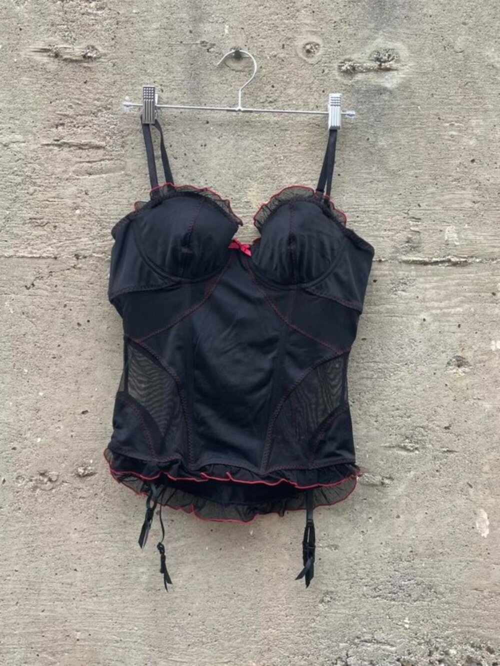 2000s gothic lingerie bustier